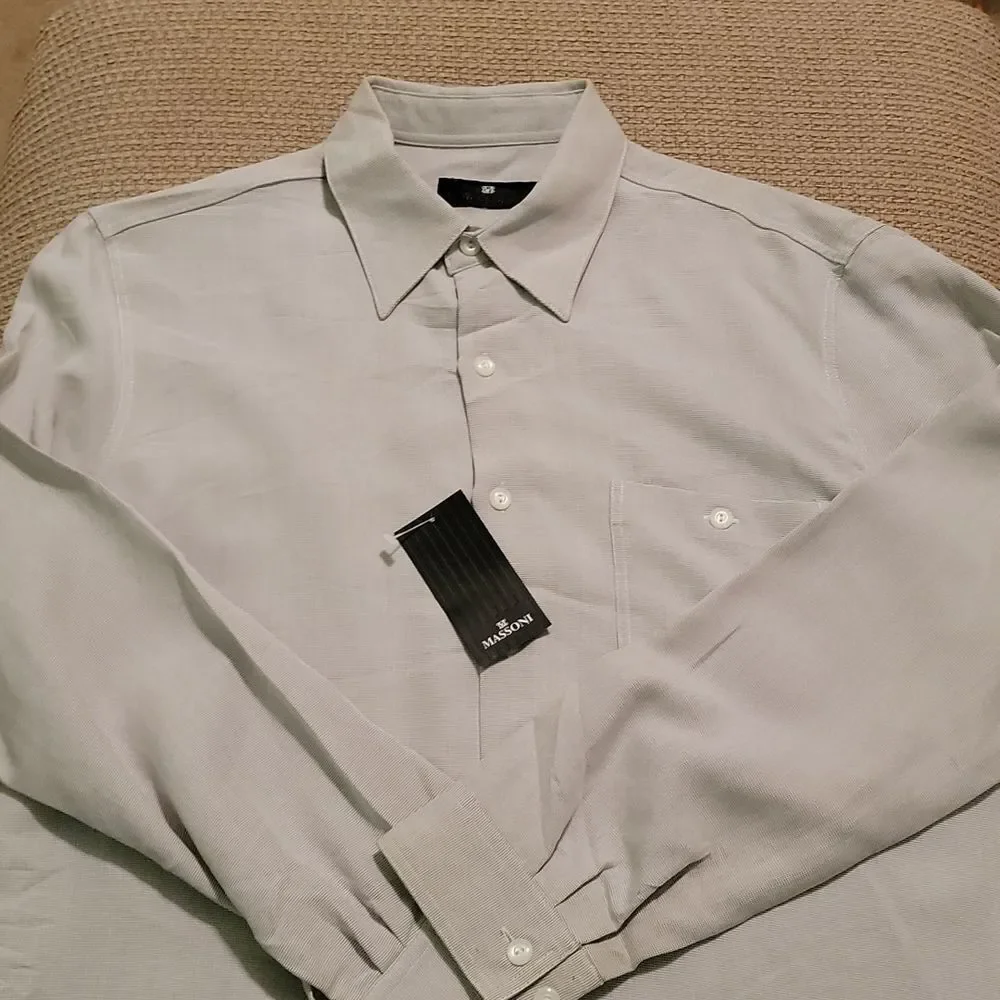 NWT Men's Massoni dress shirt - Picture 3 of 8